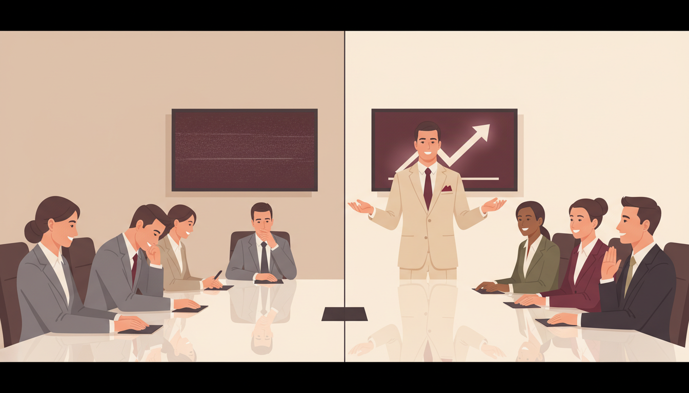 Before & After: Confident Communication in Meetings