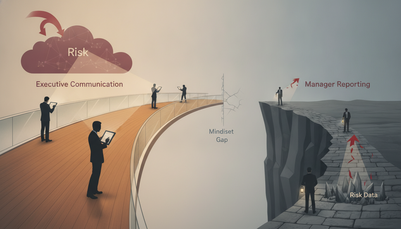 How Executives Communicate Risk vs How Managers Report It