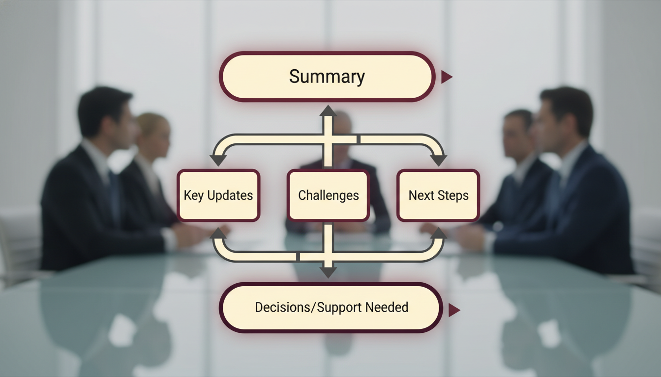 How to Structure Updates for Senior Leadership