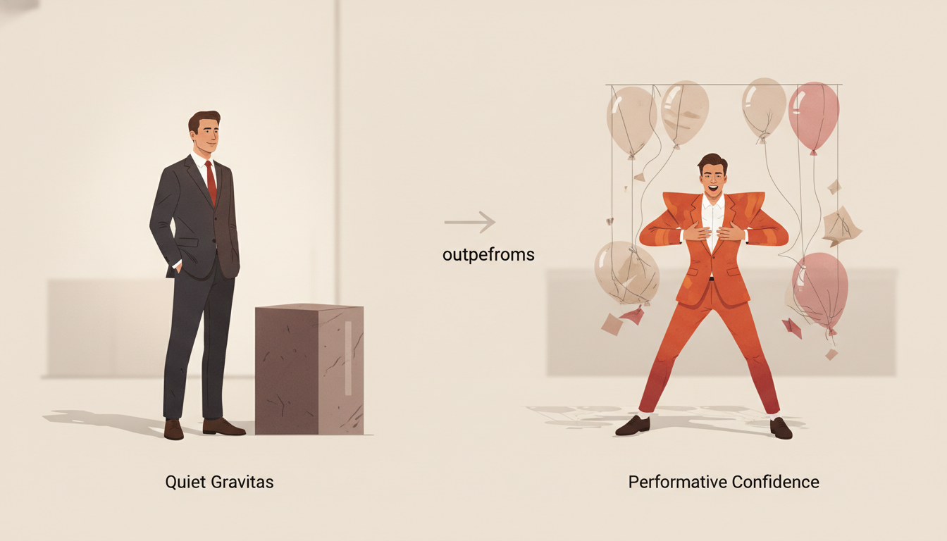 Why Quiet Gravitas Outperforms Performative Confidence