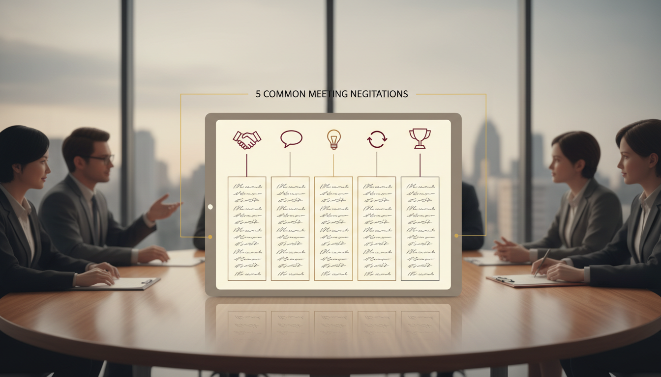 Word-for-Word Scripts for 5 Common Meeting Negotiations