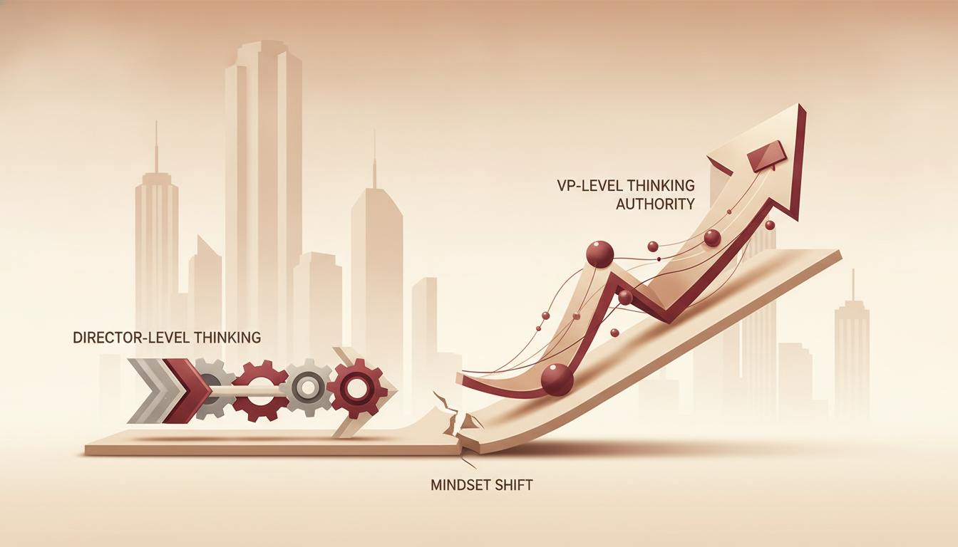 The Mindset Shift: Why Director-Level Thinking Won't Get You to VP