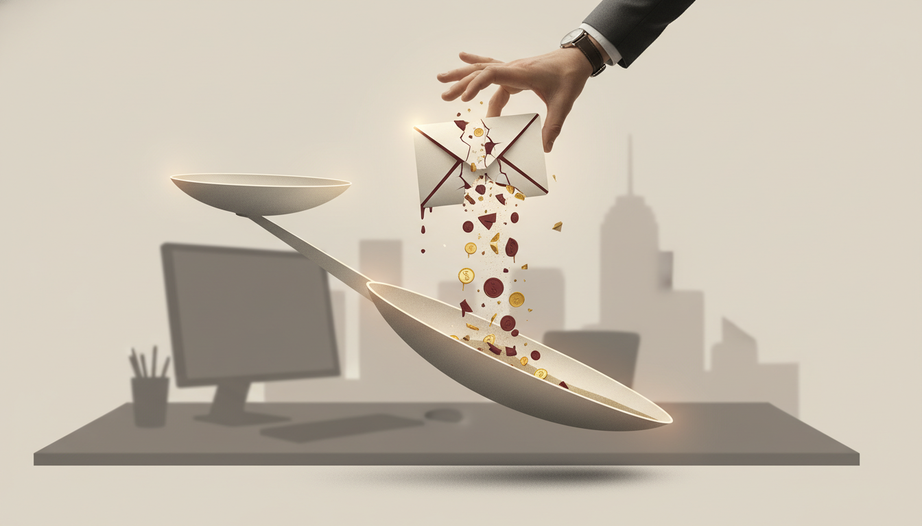 The Cost of Tentative Emails