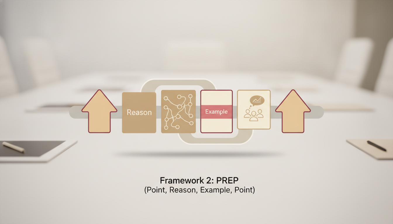 Framework 2: PREP (Point, Reason, Example, Point)