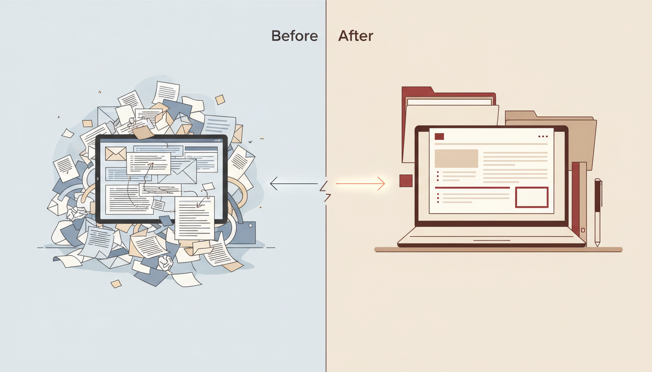 Before-and-After Email Transformations
