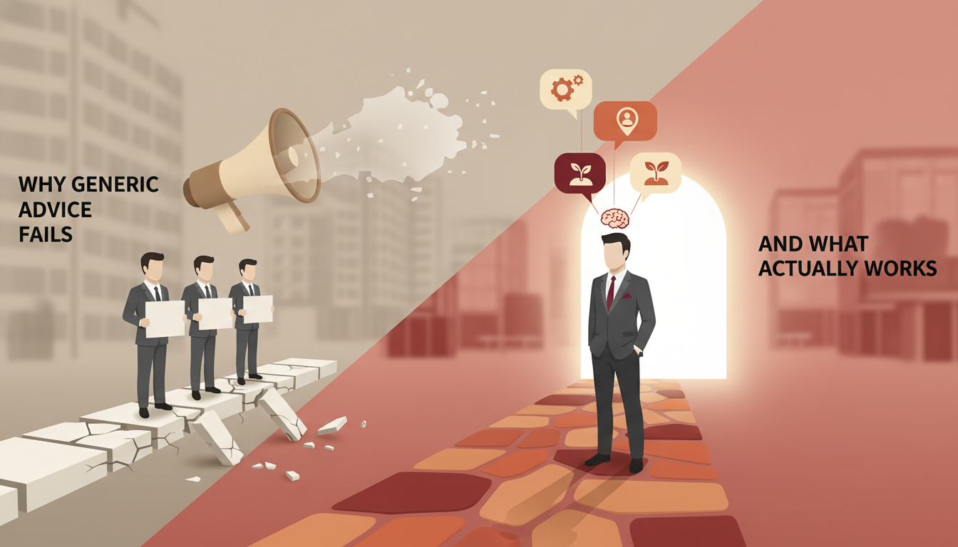 Why Generic Advice Fails — And What Actually Works