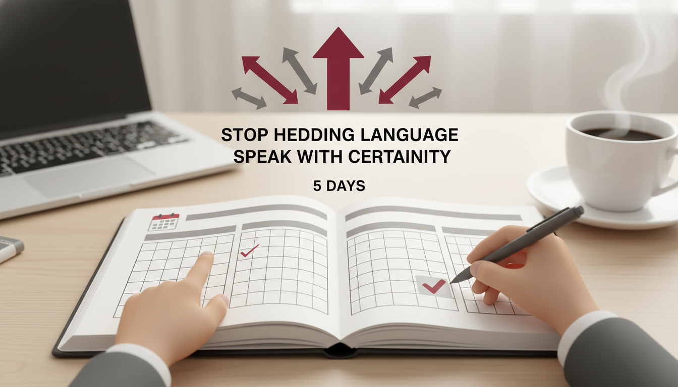 The Hedging Language Self-Audit: A 5-Day Tracking Method
